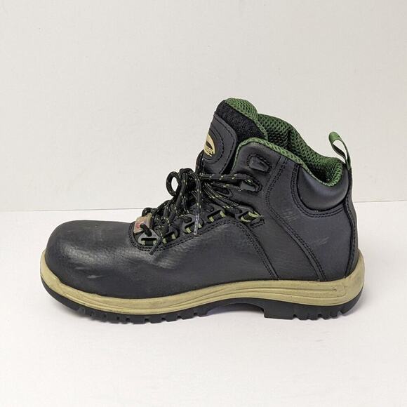 Avenger Breaker Safety Toe Work Boots, Black Leather, Men\'s 8 M main image 4